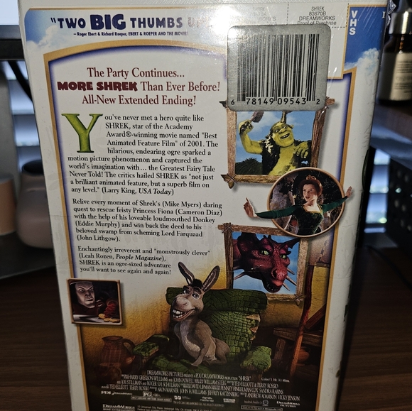 Shrek Original VHS and Shrek 2 DVD - Picture 2 of 4